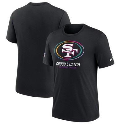 Men's San Francisco 49ers Black 2024 Crucial Catch T Shirt