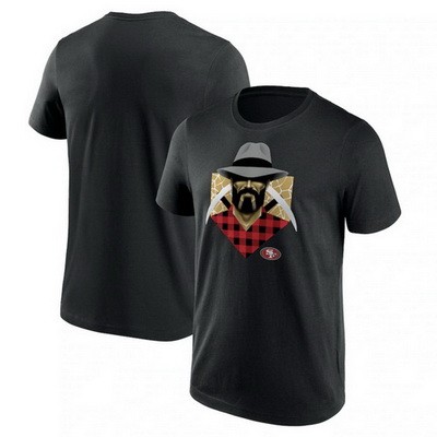 Men's San Francisco 49ers Black 2024 Draft Illustrated T Shirt