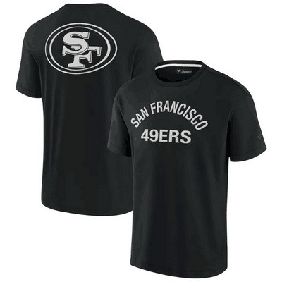 Men's San Francisco 49ers Black Super Soft Short Sleeve T Shirt