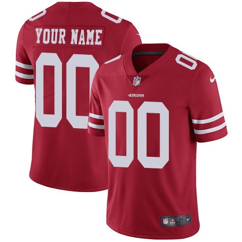 Men's San Francisco 49ers Customized Limited Red Vapor Untouchable Jersey