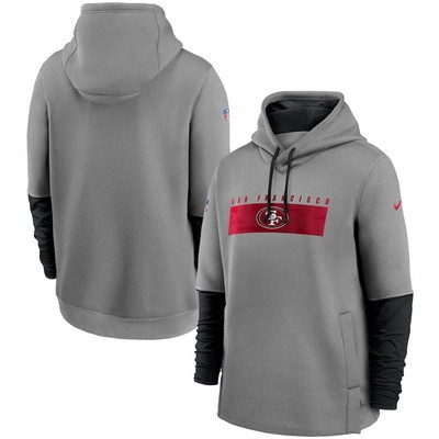 Menбпs San Francisco 49ers Gray Playbook Performance Pullover Hoodie