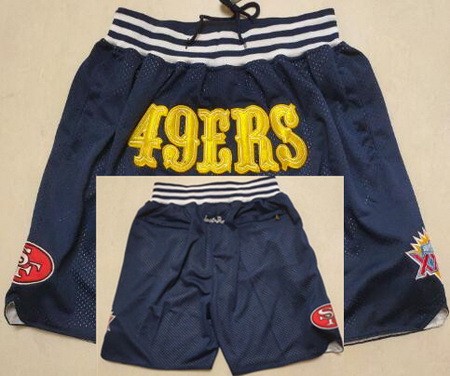 Men's San Francisco 49ers Navy Just Don Shorts