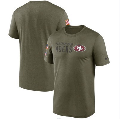 Men's San Francisco 49ers Olive 2022 Salute to Service Legend Team T Shirt