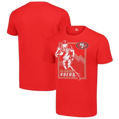 Men's San Francisco 49ers Red Graphic Shield Logo T Shirt