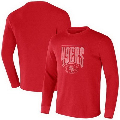 Men's San Francisco 49ers Red NFL x Darius Rucker Collection Thermal Long Sleeve T Shirt