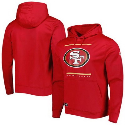 Men's San Francisco 49ers Red Printed Pullover Hoodie 302541