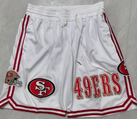 Men's San Francisco 49ers White Just Don Shorts