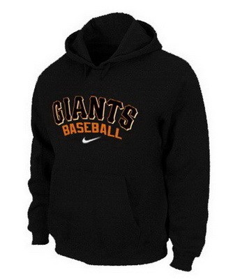 Men's San Francisco Giants Black Printed Pullover Hoodie