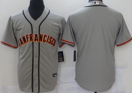 Men's San Francisco Giants Blank Gray Cool Base Jersey