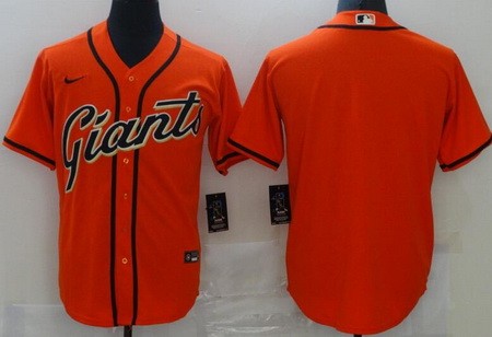 Men's San Francisco Giants Blank Orange Cool Base Jersey
