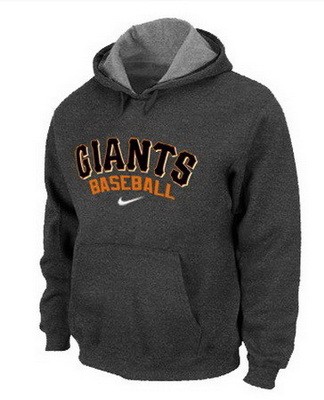 Men's San Francisco Giants Dark Gray Printed Pullover Hoodie