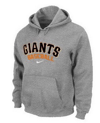 Men's San Francisco Giants Gray Printed Pullover Hoodie