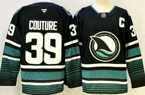 Men's San Jose Sharks #39 Logan Couture Black Authentic Jersey