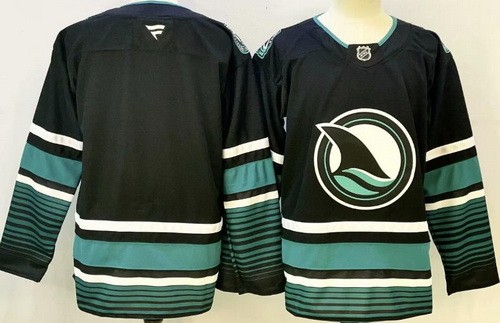 Men's San Jose Sharks Blank Black Authentic Jersey