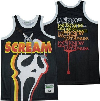 Men's Scream Black Basketball Jersey