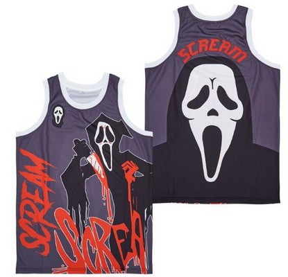 Men's Scream Gray Basketball Jersey