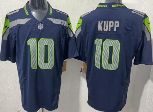 Men's Seattle Seahawks #10 Cooper Kupp Limited Navy FUSE Vapor Jersey