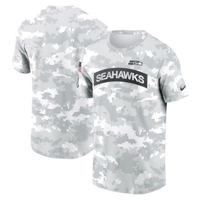 Men's Seattle Seahawks Arctic Camo 2024 Salute To Service Performance T Shirt
