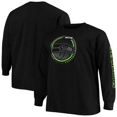 Men's Seattle Seahawks Black Performance Sweater 302207