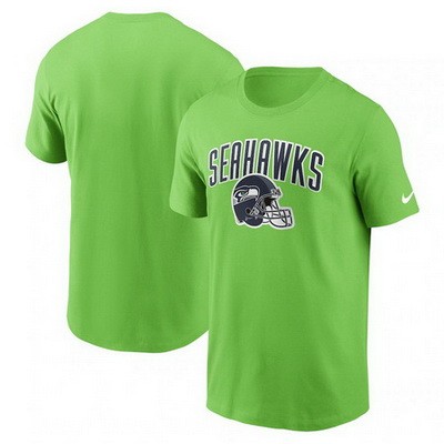 Men's Seattle Seahawks Green Team Athletic T Shirt