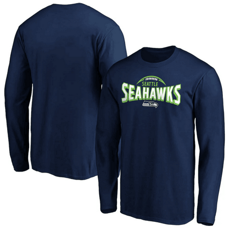 Men's Seattle Seahawks Navy Darius Rucker Long Sleeve T Shirt