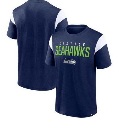 Men's Seattle Seahawks Navy Home Stretch Team T Shirt