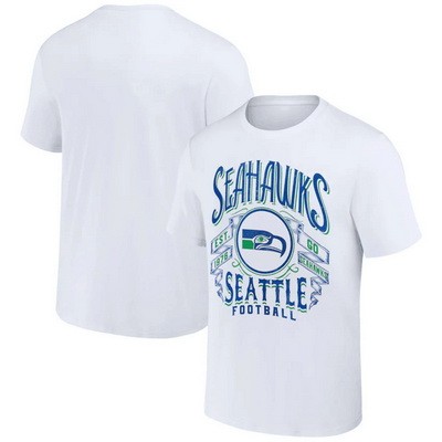 Men's Seattle Seahawks White NFL x Darius Rucker Collection Vintage Football T Shirt