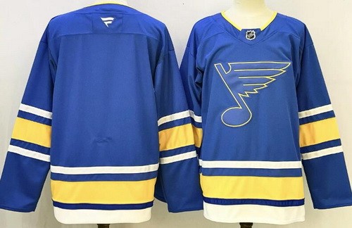 Men's St Louis Blues Blank Light Blue Authentic Jersey
