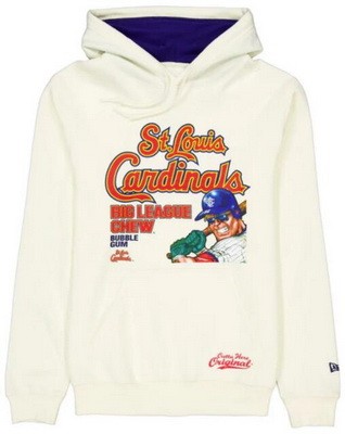 Men's St Louis Cardinals Cream Big League Chew Pullover Hoodie