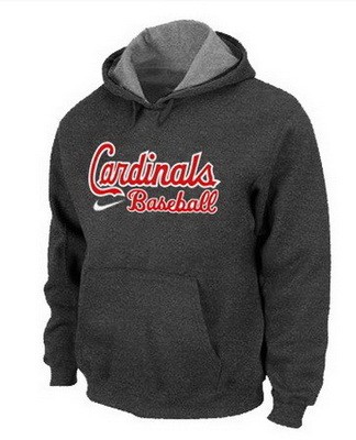 Men's St Louis Cardinals Dark Gray Printed Pullover Hoodie