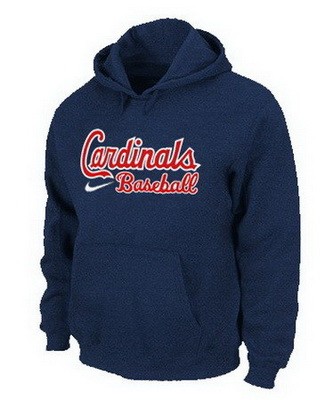 Men's St Louis Cardinals Navy Blue Printed Pullover Hoodie