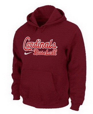 Men's St Louis Cardinals Red Printed Pullover Hoodie