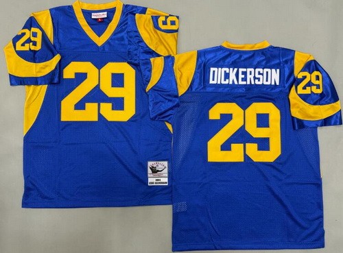 Men's St Louis Rams #29 Eric Dickerson Blue 1984 Throwback Jersey