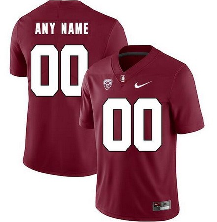 Men's Stanford Cardinals Customized Red Rush Color 2019 College Football Jersey