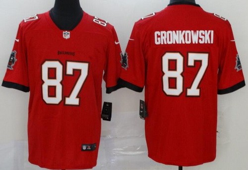 Men's Tampa Bay Buccaneers #87 Rob Gronkowski Limited Red Vapor Untouchable Jersey