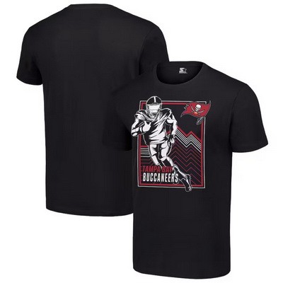 Men's Tampa Bay Buccaneers Black Graphic Shield Logo T Shirt