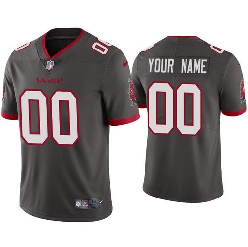 Men's Tampa Bay Buccaneers Customized Limited Pewter 2020 Vapor Untouchable Jersey