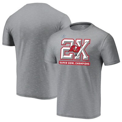 Men's Tampa Bay Buccaneers Gray 2021 Super Bowl LV Champions T-Shirt 210302