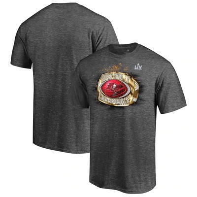 Men's Tampa Bay Buccaneers Gray 2021 Super Bowl LV Champions T-Shirt 210356