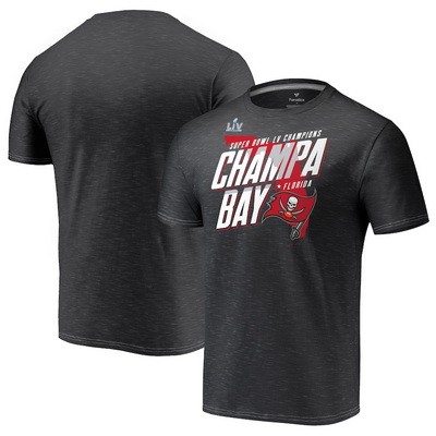 Men's Tampa Bay Buccaneers Gray 2021 Super Bowl LV Champions T-Shirt 210364