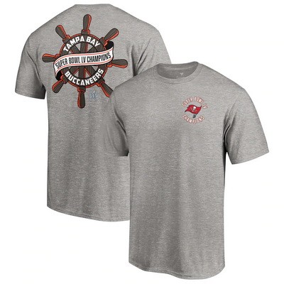 Men's Tampa Bay Buccaneers Gray 2021 Super Bowl LV Champions T-Shirt 210367