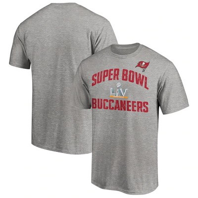 Men's Tampa Bay Buccaneers Gray 2021 Super Bowl LV T-Shirt 210327