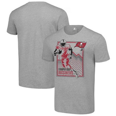 Men's Tampa Bay Buccaneers Gray Graphic Shield Logo T Shirt