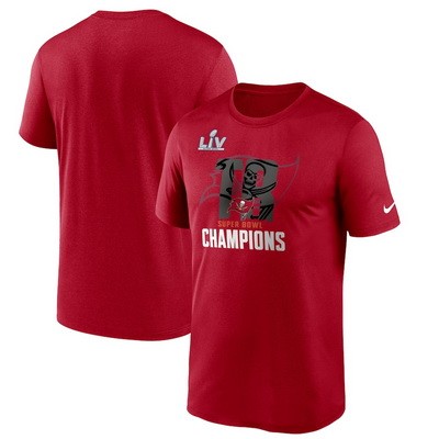 Men's Tampa Bay Buccaneers Red 2021 Super Bowl LV Champions T-Shirt 210360