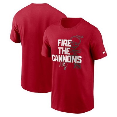 Men's Tampa Bay Buccaneers Red Fire The Cannons Local Essential T Shirt