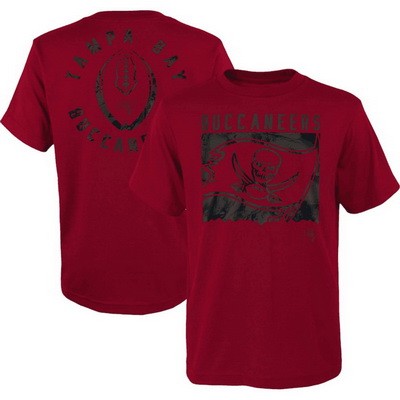 Men's Tampa Bay Buccaneers Red Liquid Camo Logo T Shirt