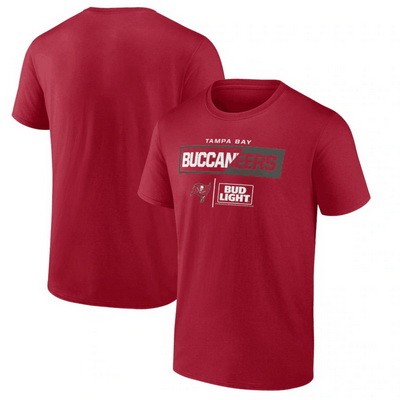 Men's Tampa Bay Buccaneers Red NFL x Bud Light T Shirt