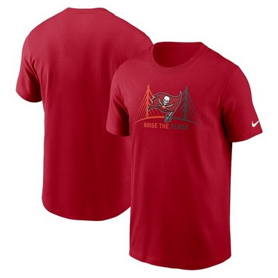 Men's Tampa Bay Buccaneers Red Raise the Flags Local Essential T Shirt