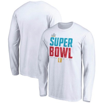 Men's Tampa Bay Buccaneers White 2021 Super Bowl LV Champions T-Shirt 210305