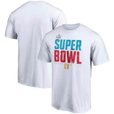 Men's Tampa Bay Buccaneers White 2021 Super Bowl LV Champions T-Shirt 210317